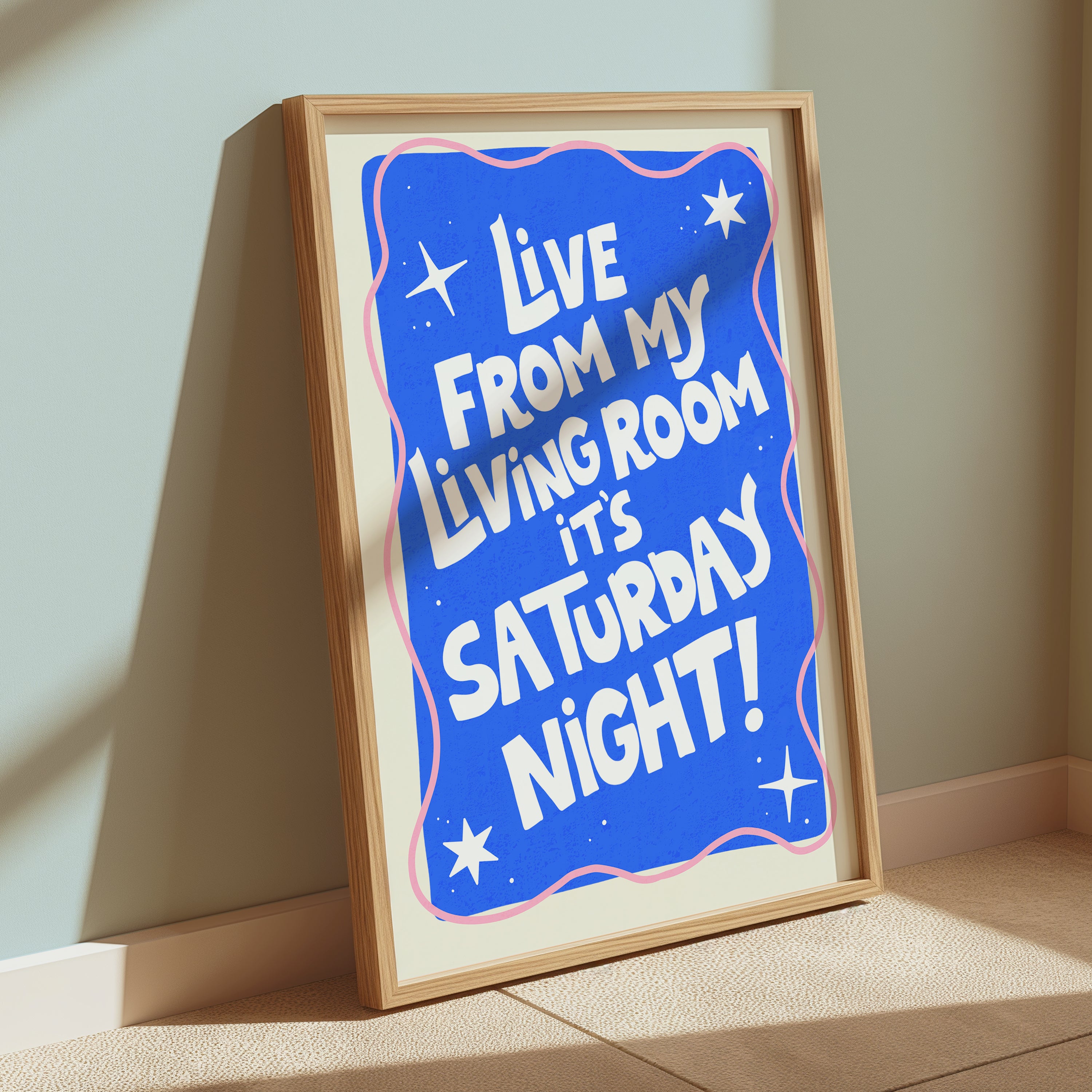 “Fun colourful wall art print, handmade gift idea – A Colourful Life UK shop”