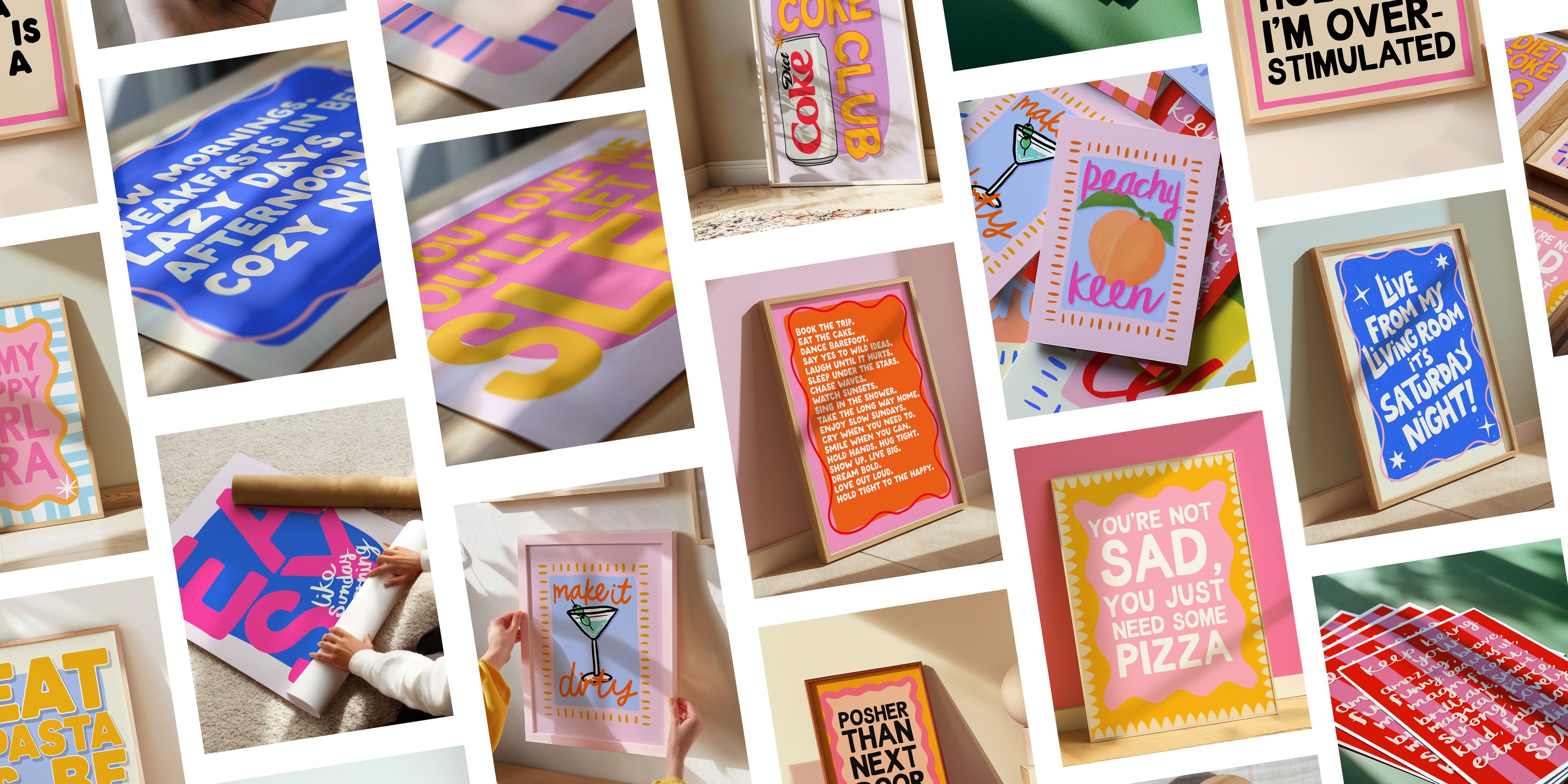 Colourful wall art prints and handmade gifts from a UK small business – A Colourful Life