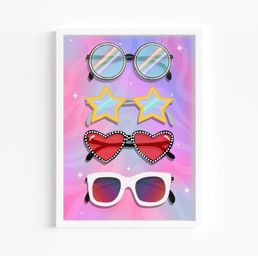 Elton John Iconic Glasses Print