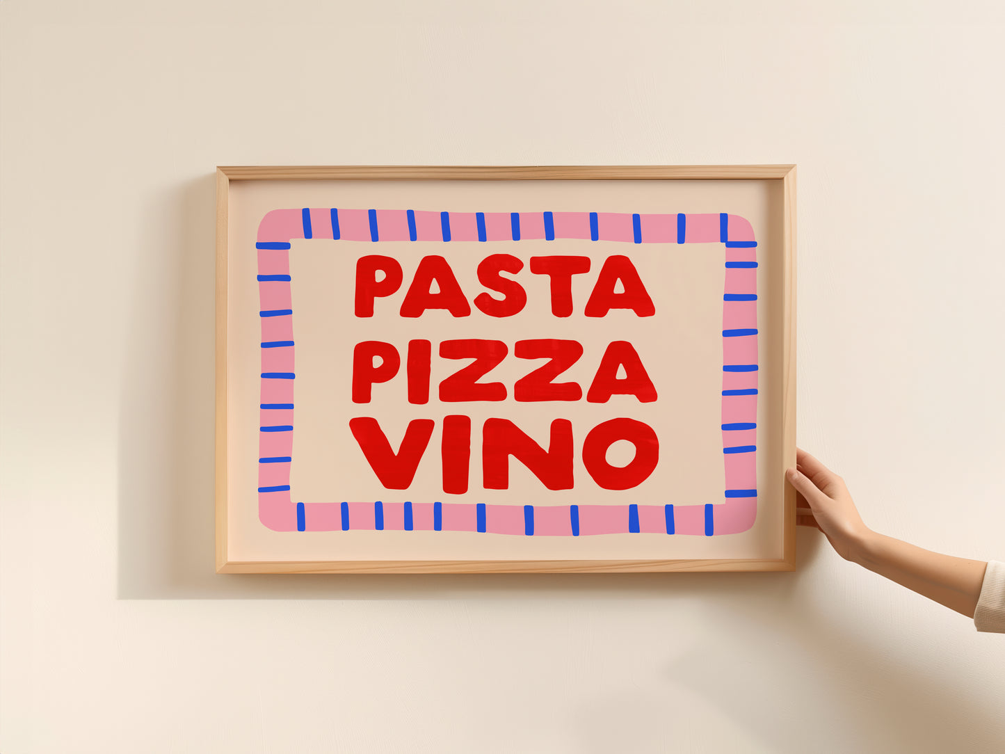 Pasta Pizza Vino Print