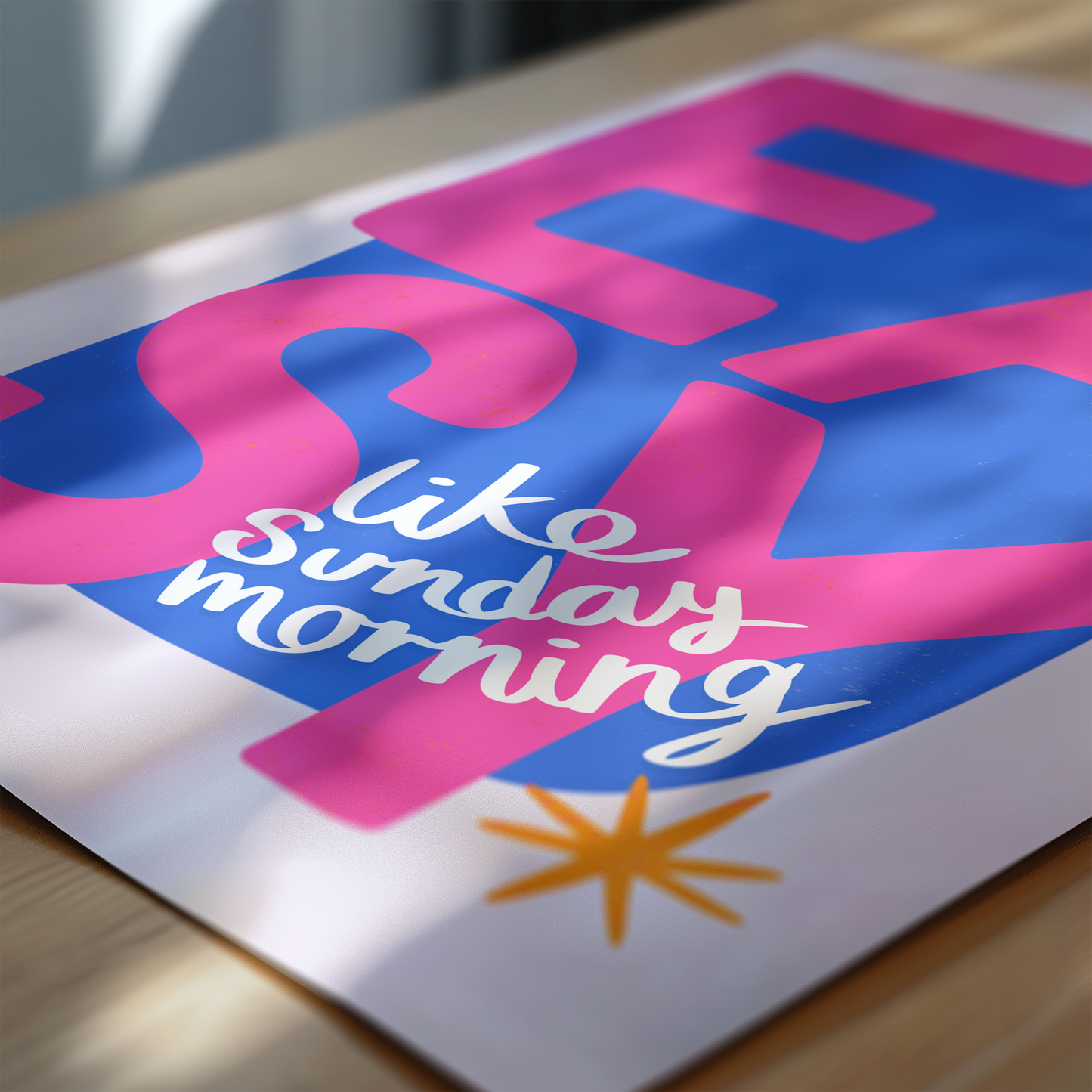 Easy Like Sunday Morning Print